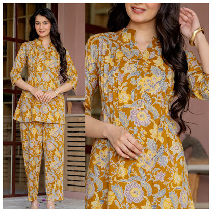 Aaram Cotton Co-Ord Loungewear Set