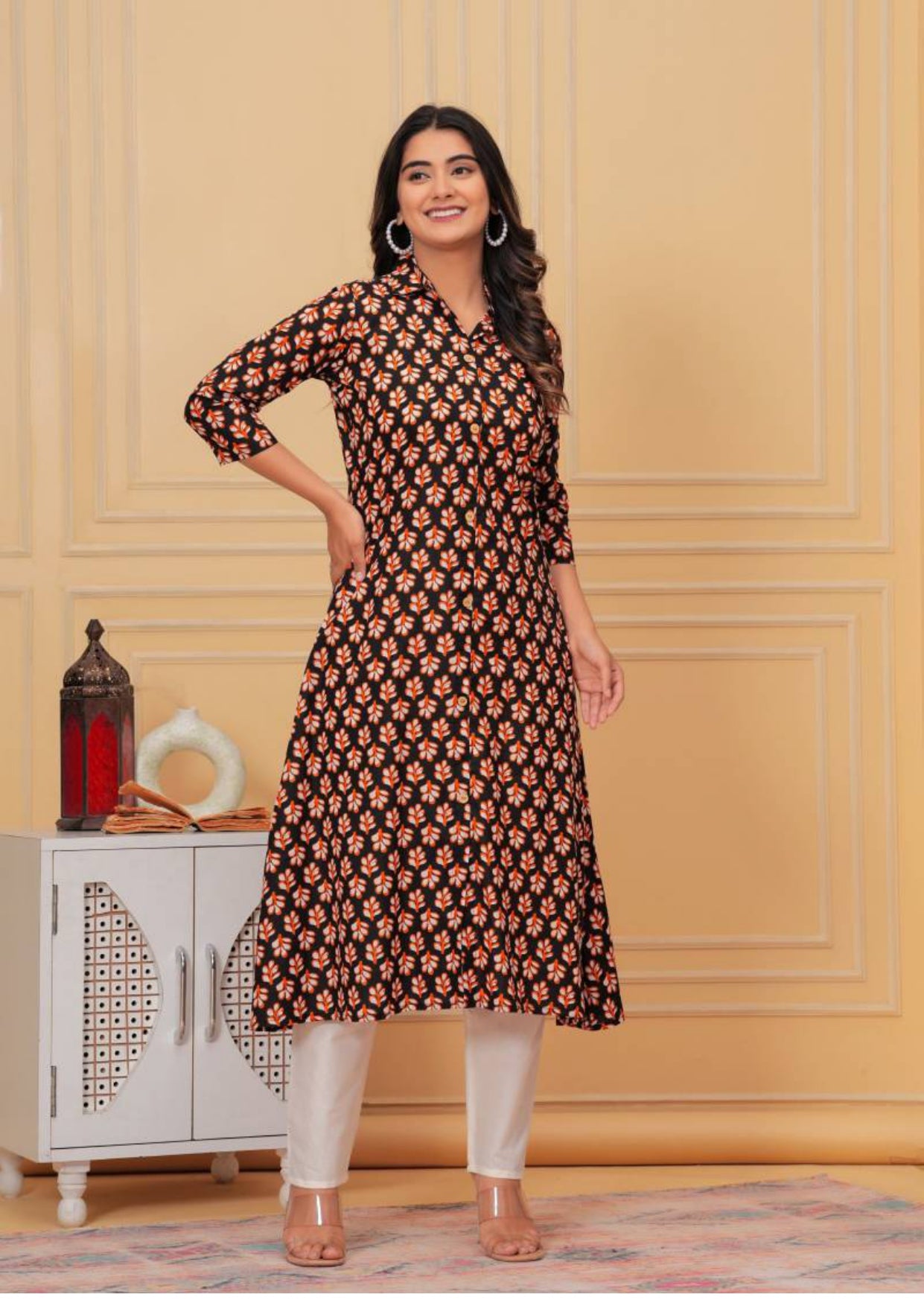 WorkEase Cotton Kurti Pant Set