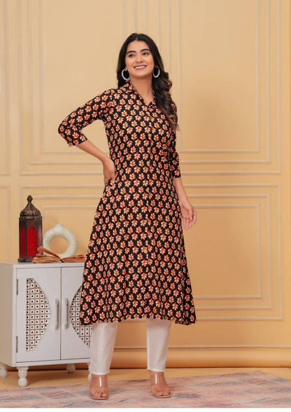 WorkEase Cotton Kurti Pant Set