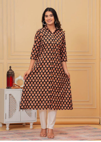 WorkEase Cotton Kurti Pant Set