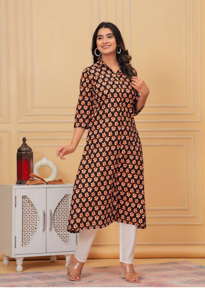 WorkEase Cotton Kurti Pant Set