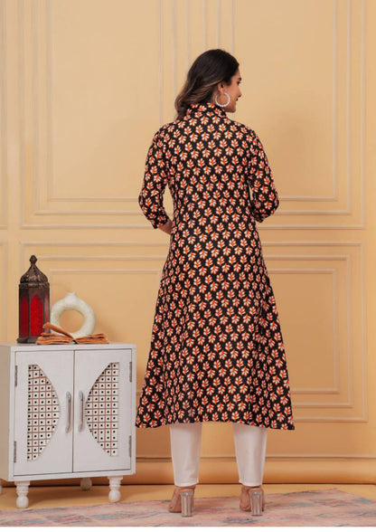 WorkEase Cotton Kurti Pant Set