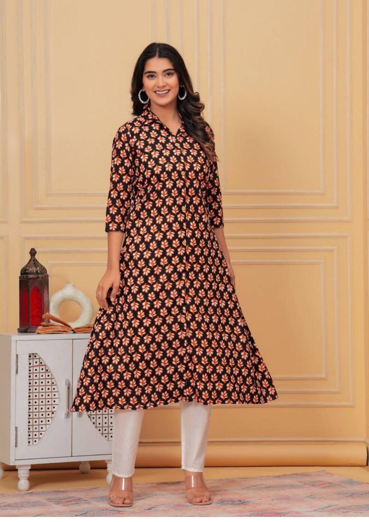 WorkEase Cotton Kurti Pant Set