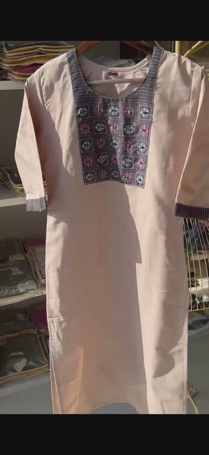 Kesar Slub Cotton Kurta Pant Set