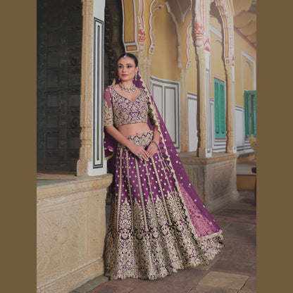 Designer Lehenga Choli Regal Purple