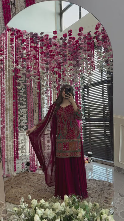 Tassel Tale three-piece Kurta set