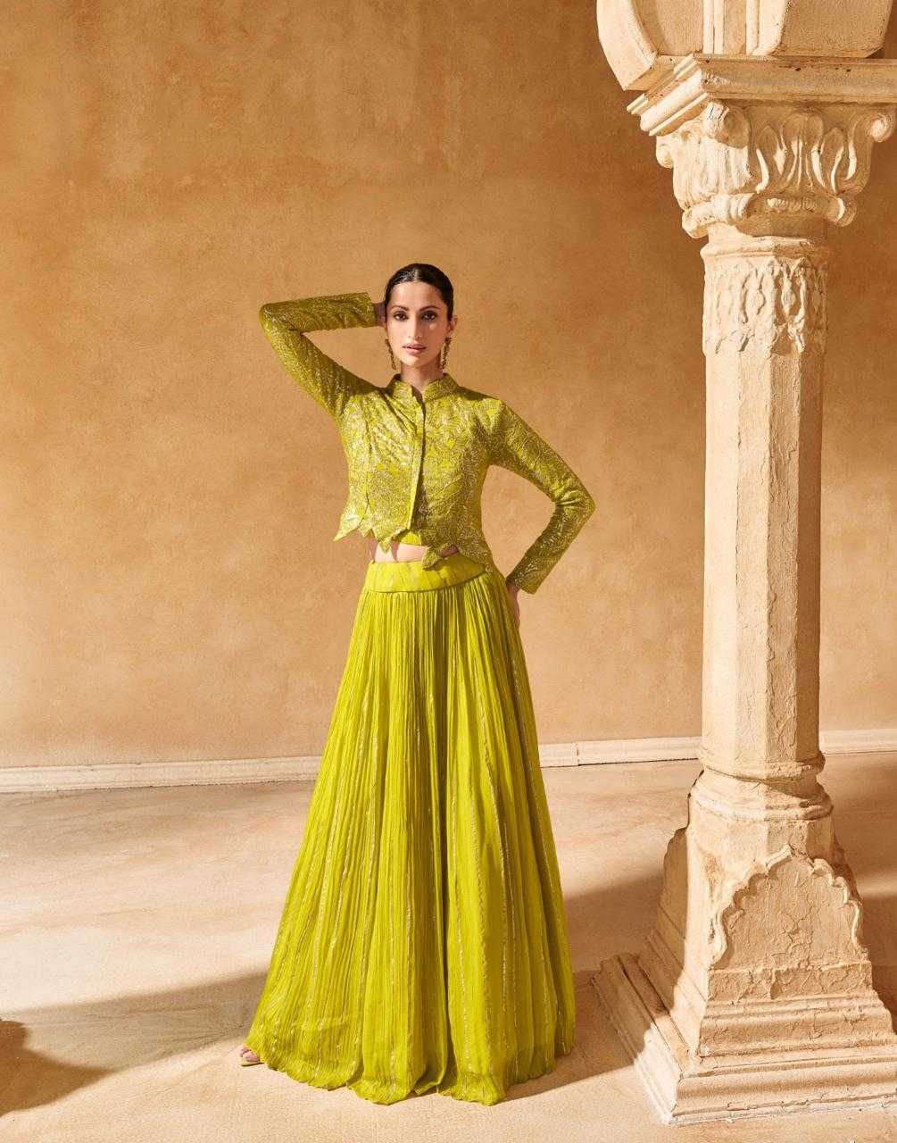 Luxurious Embroidered Indo-Western Gown