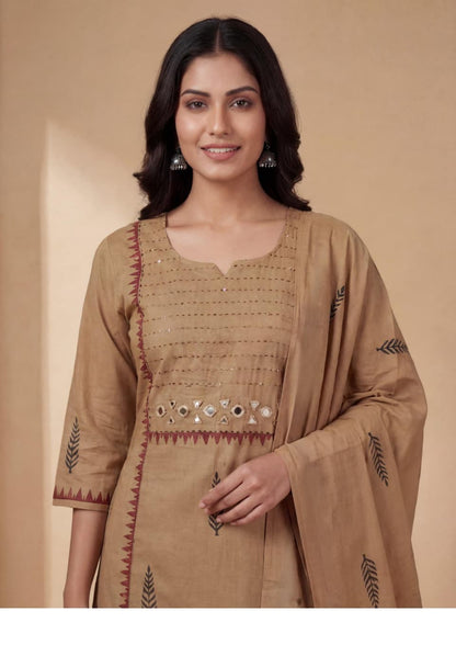 Vasudha Handcrafted Cotton Suit Set