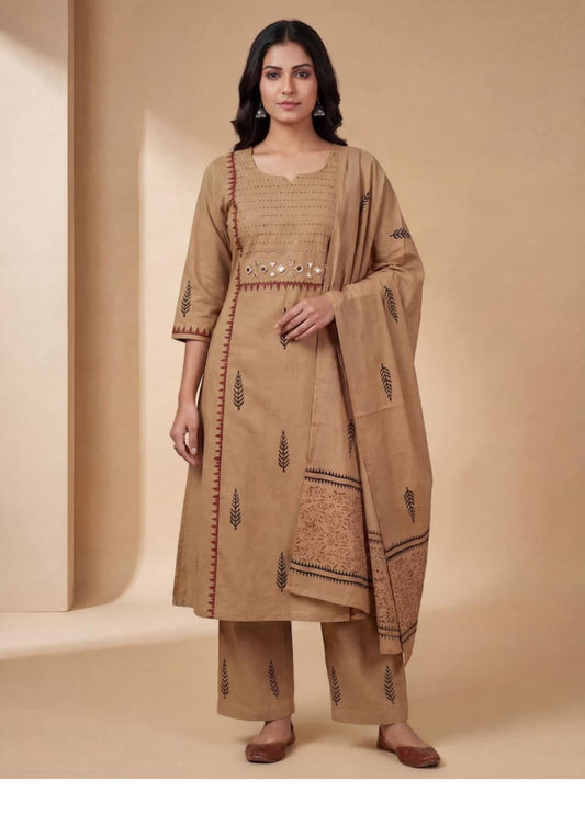 Vasudha Handcrafted Cotton Suit Set